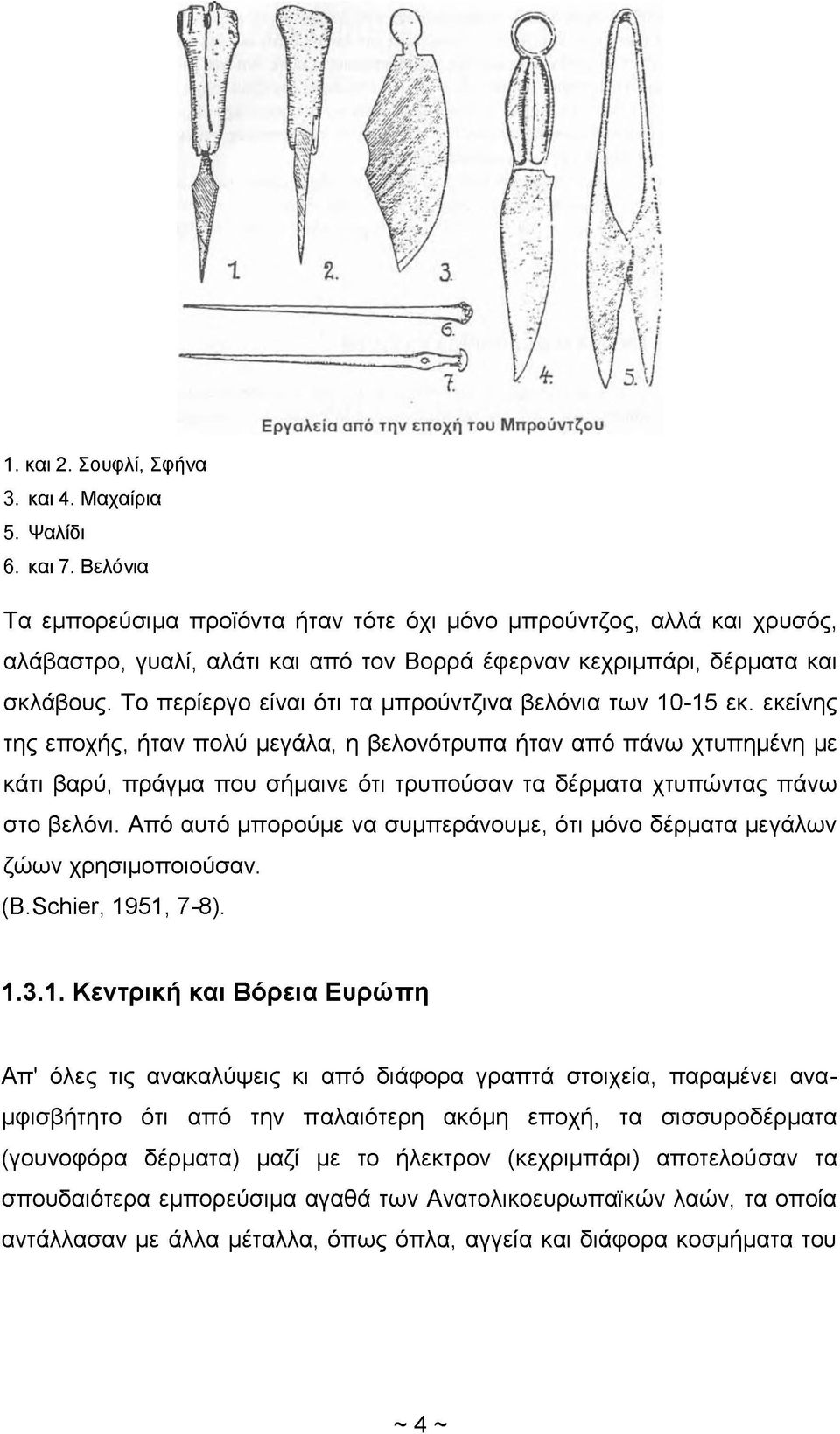 Το περίεργο είναι ότι τα μπρούντζινα βελόνια των 10-15 εκ.