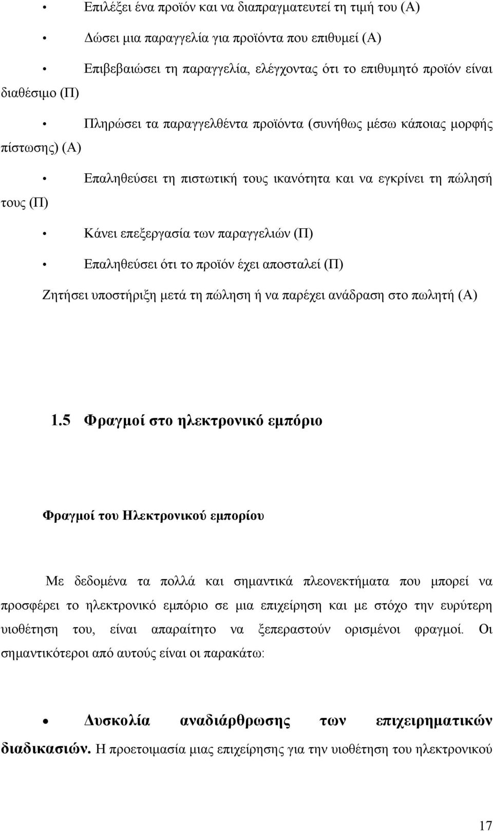 Επαληθεύσει ότι το προϊόν έχει αποσταλεί (Π) Ζητήσει υποστήριξη μετά τη πώληση ή να παρέχει ανάδραση στο πωλητή (Α) 1.