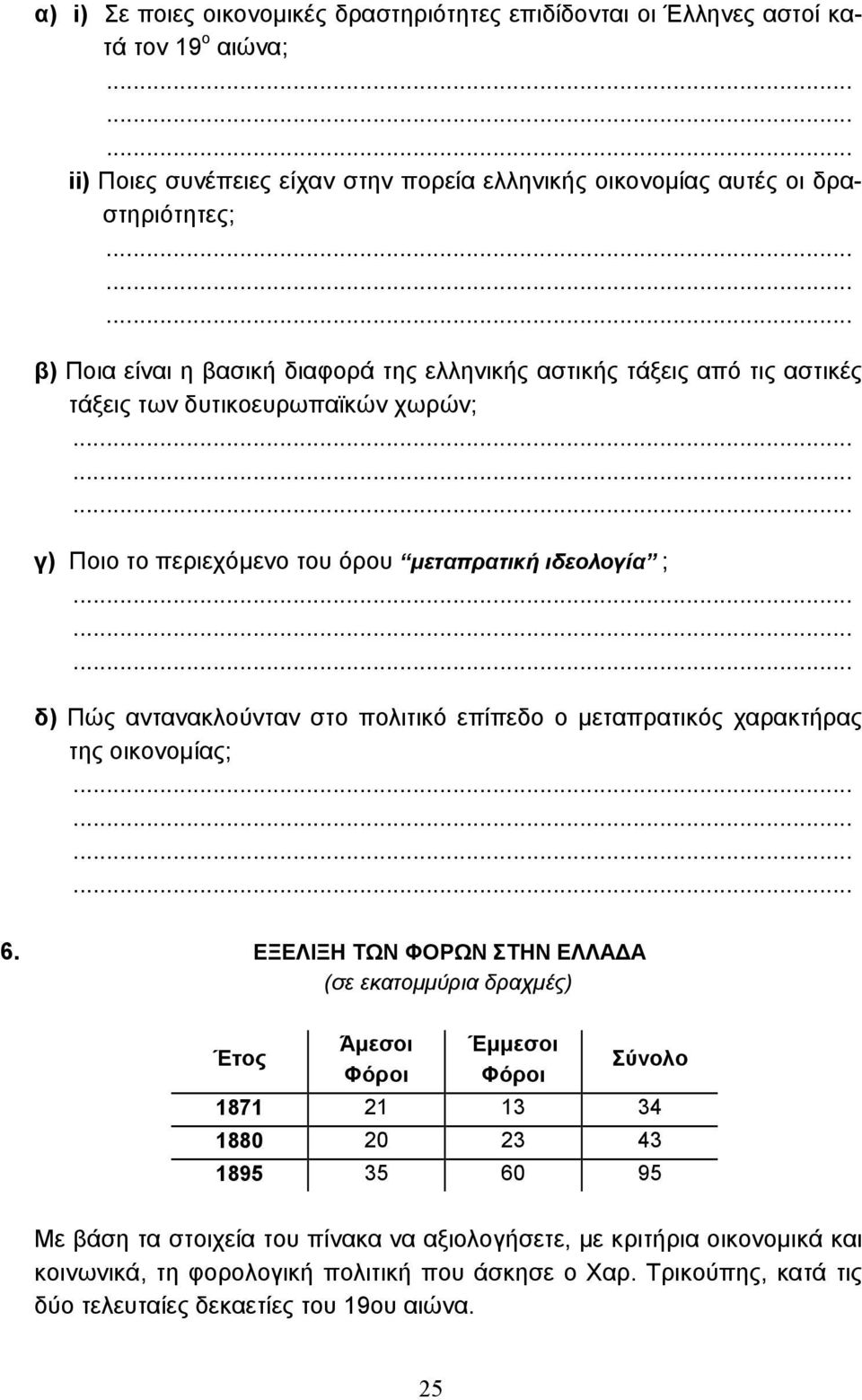 αντανακλούνταν στο πολιτικό επίπεδο ο µεταπρατικός χαρακτήρας της οικονοµίας; 6.