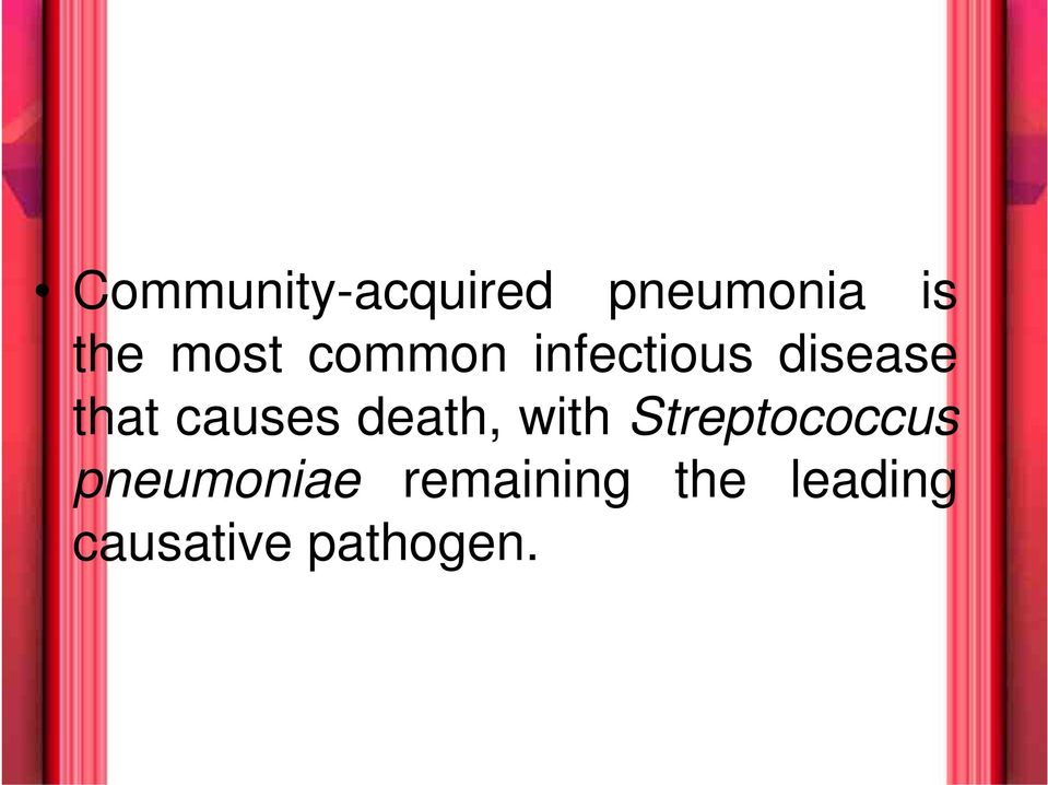 causes death, with Streptococcus