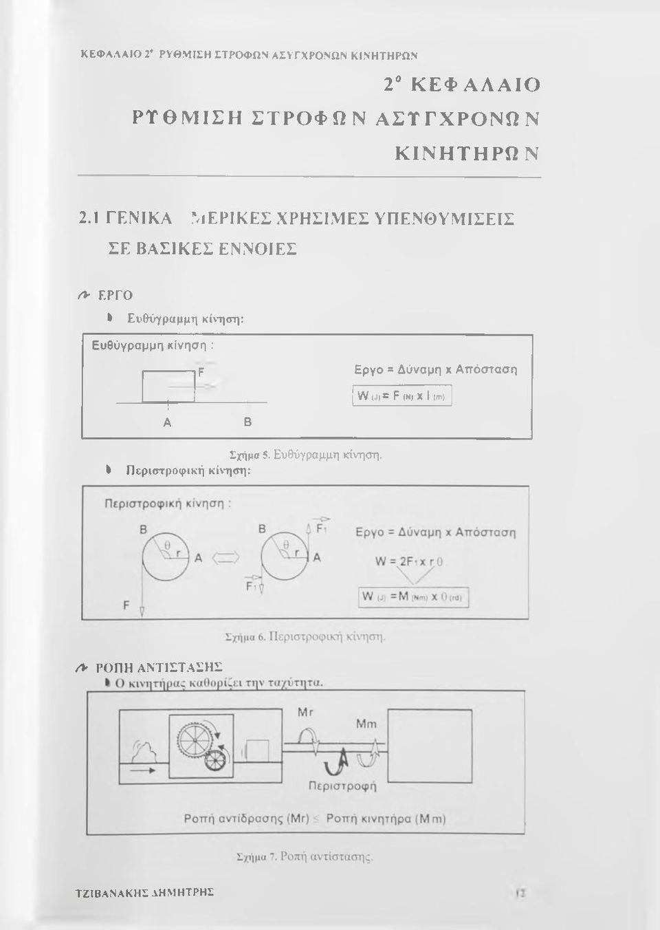 1 ΓΕΝΙΚΑ ^lepikeσ ΧΡΗΣΙΜΕΣ ΥΠΕΝΘΥΜΙΣΕΙΣ ΣΕ ΒΑΣΙΚΕΣ ΕΝΝΟΙΕΣ ^ ΕΡΓΟ * Ευθύγραμμη κίνηση: