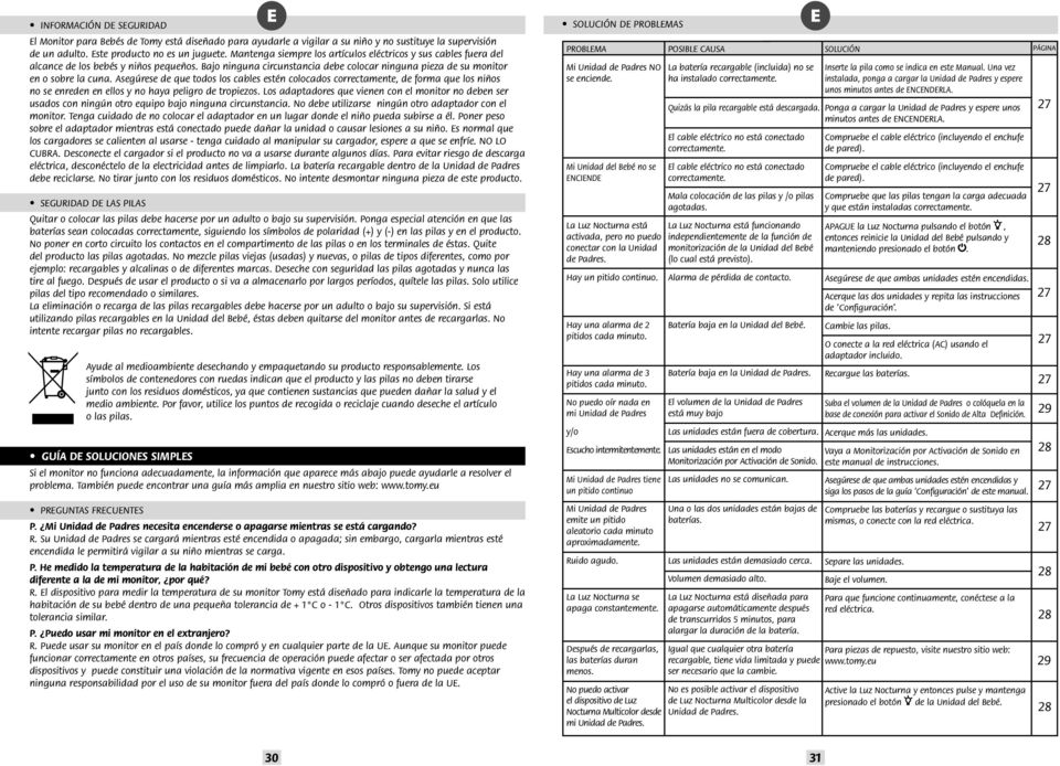 estn colocados correctamente de forma que los nios no se enreden en ellos y no haya peligro de tropiezos Los adaptadores que vienen con el monitor no deben ser usados con ningn otro equipo bajo