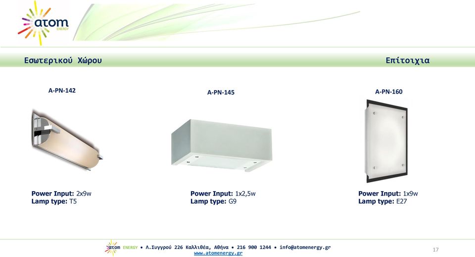 Input: 2x9w Lamp type: T5