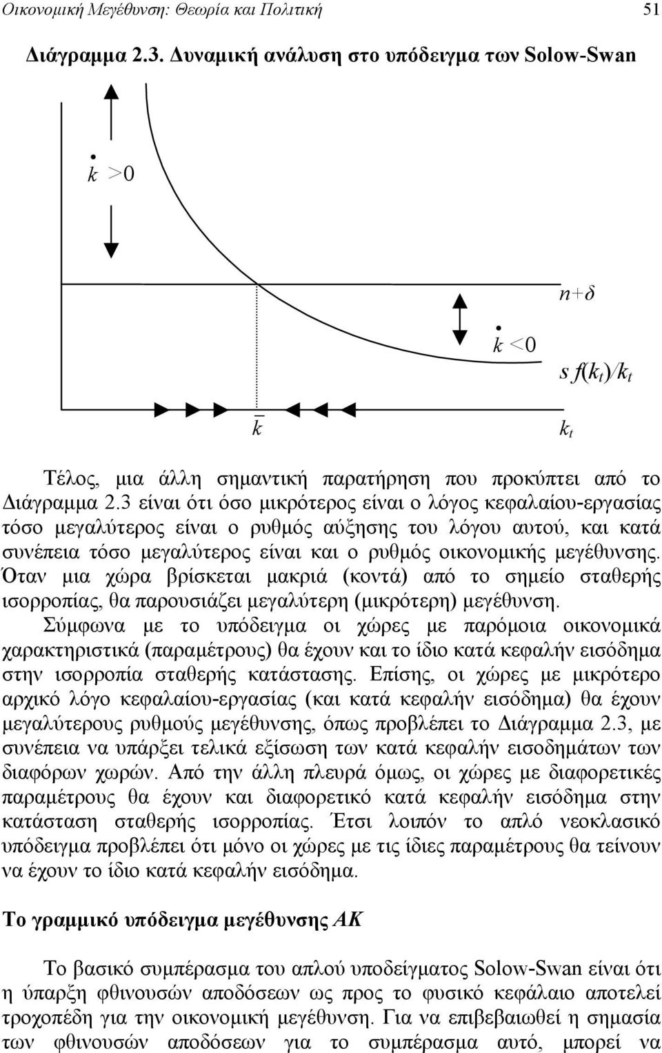 Ότν μι χώρ βρίσκετι μκριά (κοντά) πό το σημείο στθερής ισορροπίς, θ προυσιάζει μεγλύτερη (μικρότερη) μεγέθυνση.