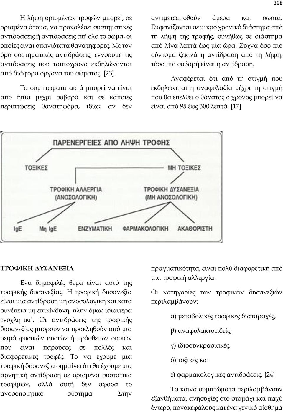 [23] Τα συμπτώματα αυτά μπορεί να είναι από ήπια μέχρι σοβαρά και σε κάποιες περιπτώσεις θανατηφόρα, ιδίως αν δεν αντιμετωπισθούν άμεσα και σωστά.