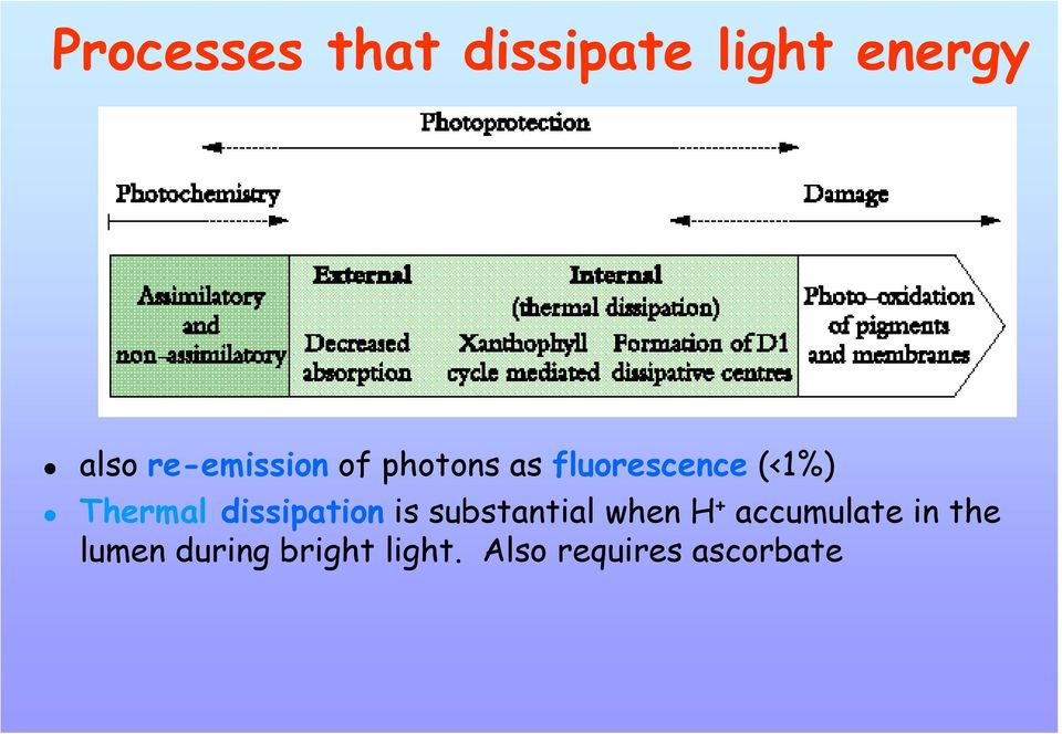 Thermal dissipation is substantial when H +