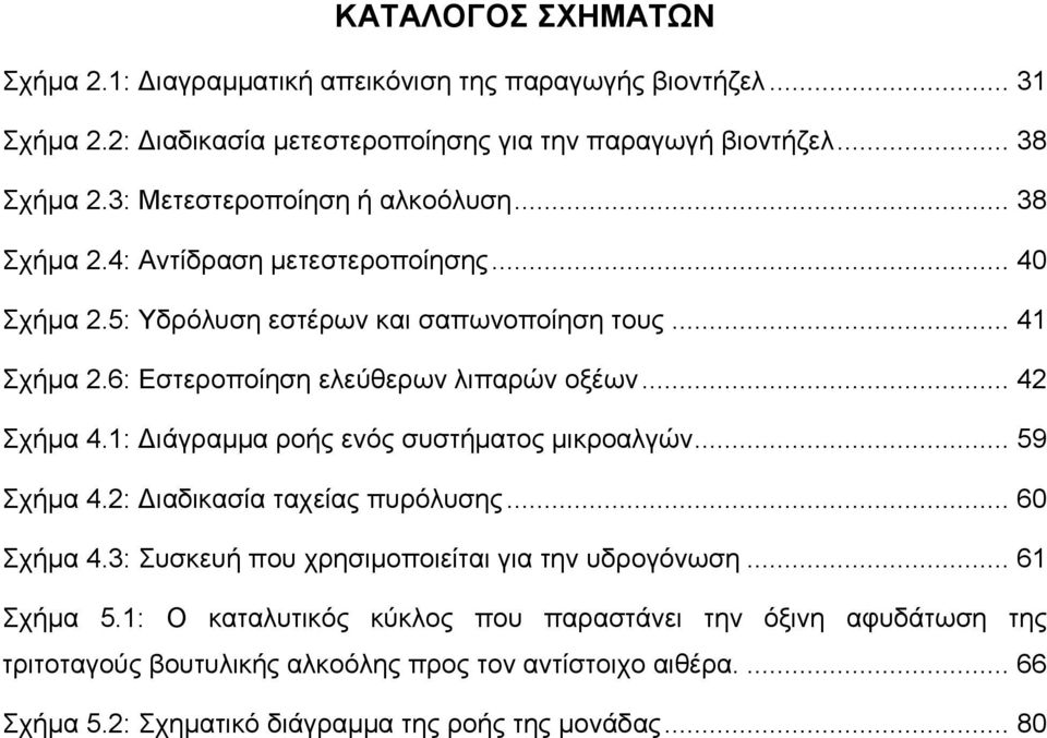 6: Εστεροποίηση ελεύθερων λιπαρών οξέων... 42 Σχήμα 4.1: Διάγραμμα ροής ενός συστήματος μικροαλγών... 59 Σχήμα 4.2: Διαδικασία ταχείας πυρόλυσης... 60 Σχήμα 4.