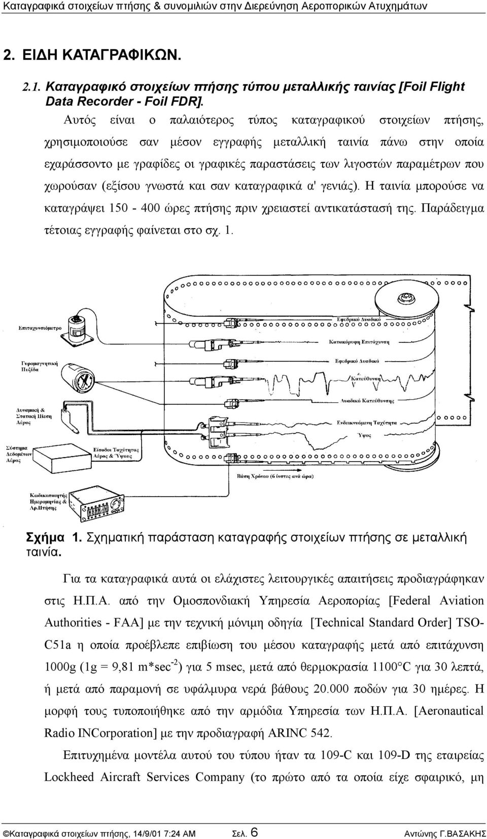 παραµέτρων που χωρούσαν (εξίσου γνωστά και σαν καταγραφικά α' γενιάς). Η ταινία µπορούσε να καταγράψει 150-400 ώρες πτήσης πριν χρειαστεί αντικατάστασή της.