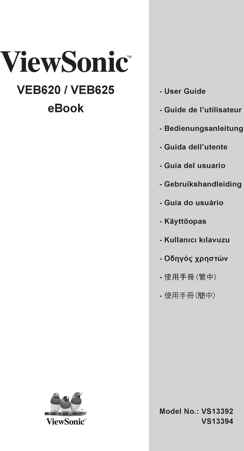 Gebruikshandleiding - Guia do usuário - Käyttöopas - Kullanιcι