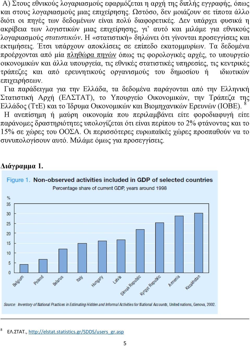 Δεν υπάρχει φυσικά η ακρίβεια των λογιστικών μιας επιχείρησης, γι αυτό και μιλάμε για εθνικούς λογαριασμούς στατιστικών. Η «στατιστική» δηλώνει ότι γίνονται προσεγγίσεις και εκτιμήσεις.