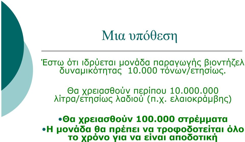 χ. ελαιοκράμβης) Θα χρειασθούν 100.