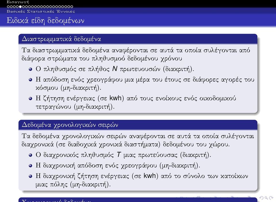 Η ζήτηση ενέργειας(σε kwh) από τους ενοίκους ενός οικοδομικού τετραγώνου(μη-διακριτή).