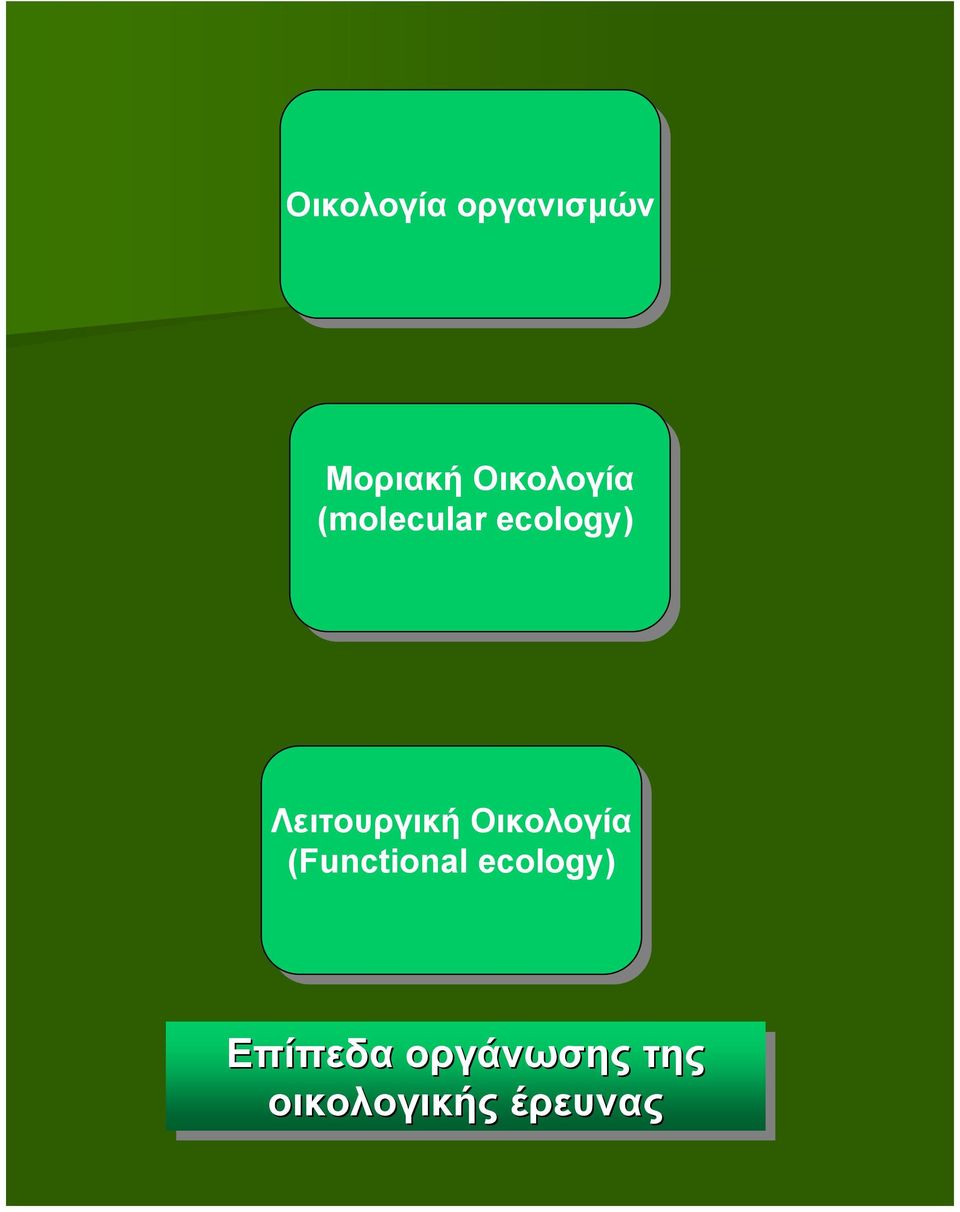 Λειτουργική Οικολογία (Functional