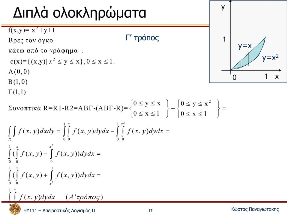 Α(0,0) Β(, 0) Γ(,) 0 0 Συνοπτικά R=R-R=ΑΒΓ-(ΑΒΓ-R)= = 0 0 R 0 0 0 0 0