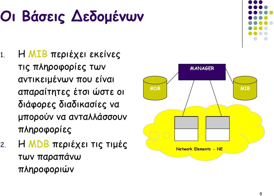 απαραίτητες έτσι ώστε οι διάφορες διαδικασίες να μπορούν να