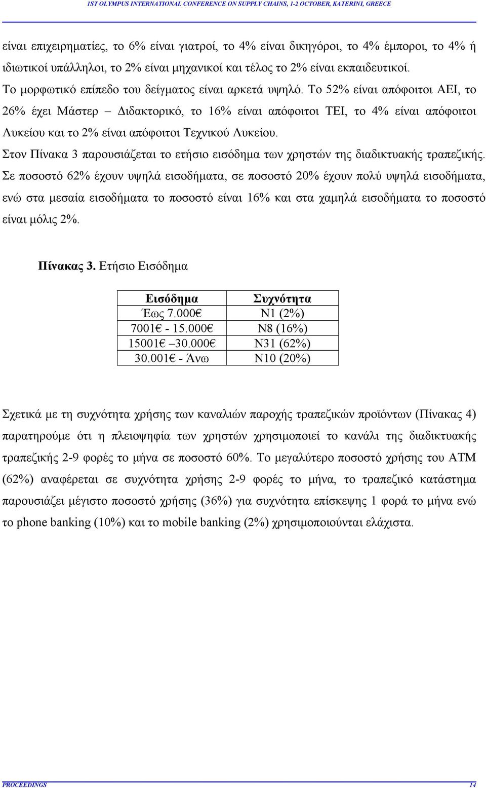 Το 52% είναι απόφοιτοι ΑΕΙ, το 26% έχει Μάστερ Διδακτορικό, το 16% είναι απόφοιτοι ΤΕΙ, το 4% είναι απόφοιτοι Λυκείου και το 2% είναι απόφοιτοι Τεχνικού Λυκείου.