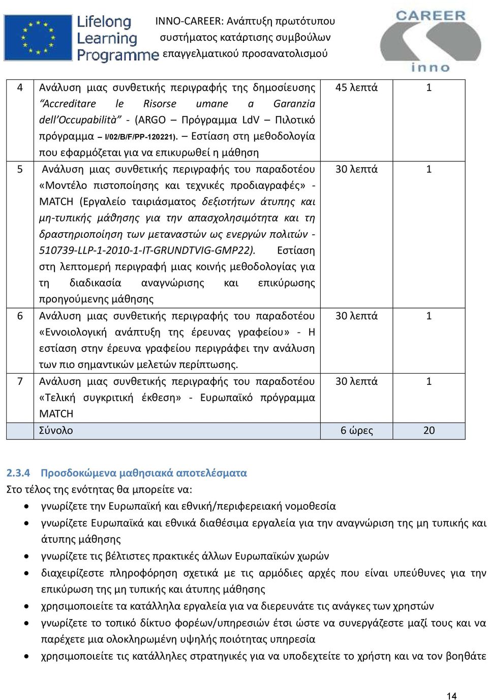 δεξιοτήτων άτυπης και μη-τυπικής μάθησης για την απασχολησιμότητα και τη δραστηριοποίηση των μεταναστών ως ενεργών πολιτών - 510739-LLP-1-2010-1-IT-GRUNDTVIG-GMP22).