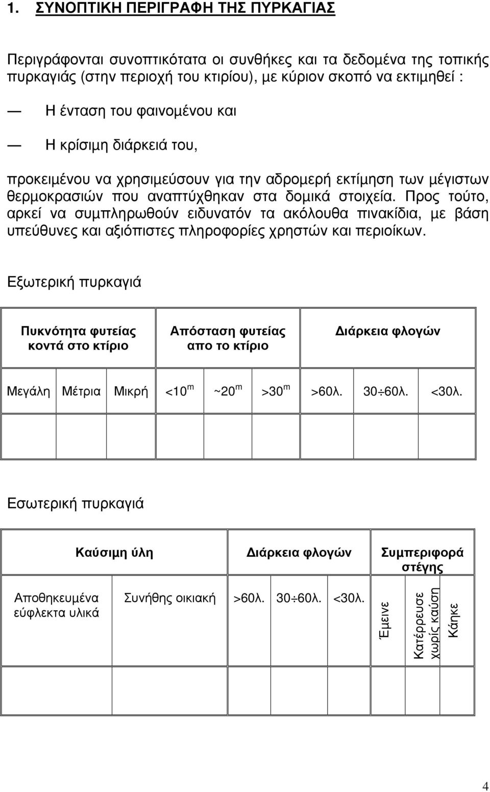 Προς τούτο, αρκεί να συµπληρωθούν ειδυνατόν τα ακόλουθα πινακίδια, µε βάση υπεύθυνες και αξιόπιστες πληροφορίες χρηστών και περιοίκων.