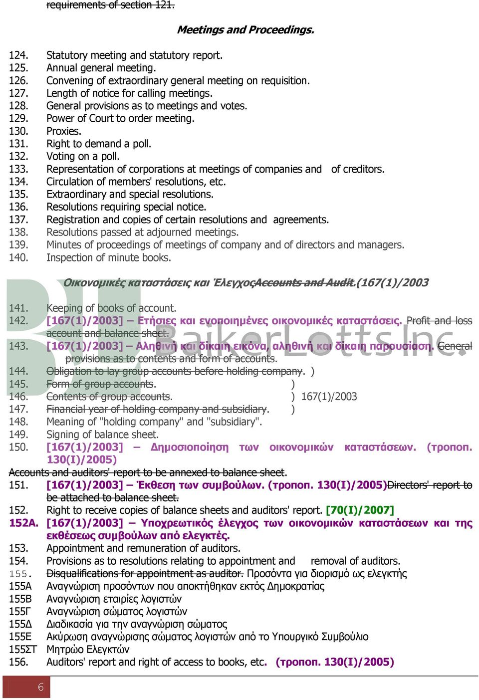 Representation of corporations at meetings of companies and of creditors. 134. Circulation of members' resolutions, etc. 135. Extraordinary and special resolutions. 136.