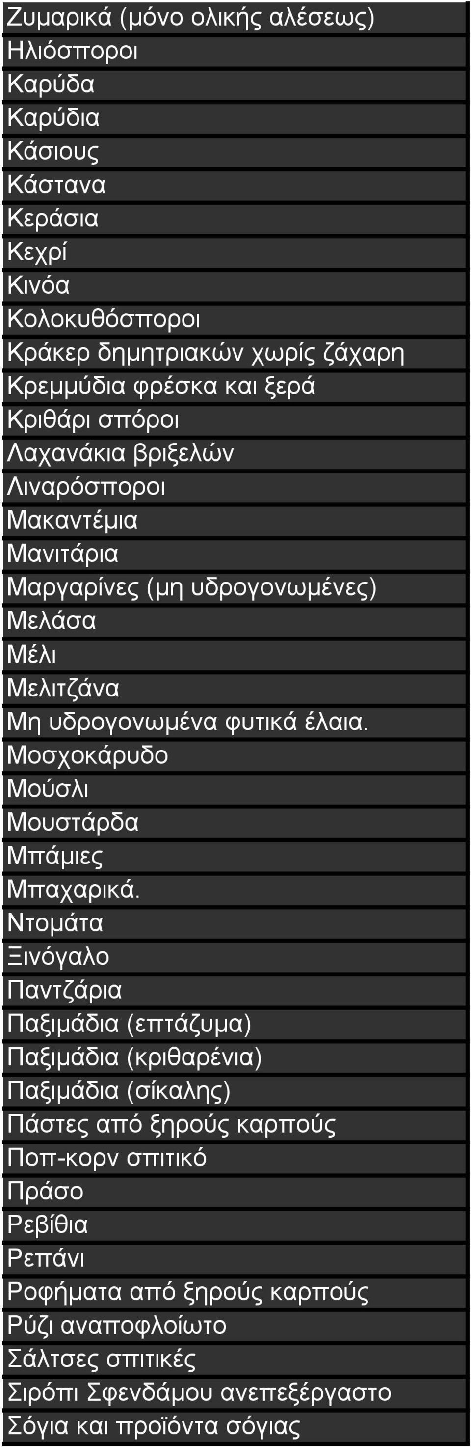 Μοσχοκάρυδο Μούσλι Μουστάρδα Μπάμιες Μπαχαρικά.