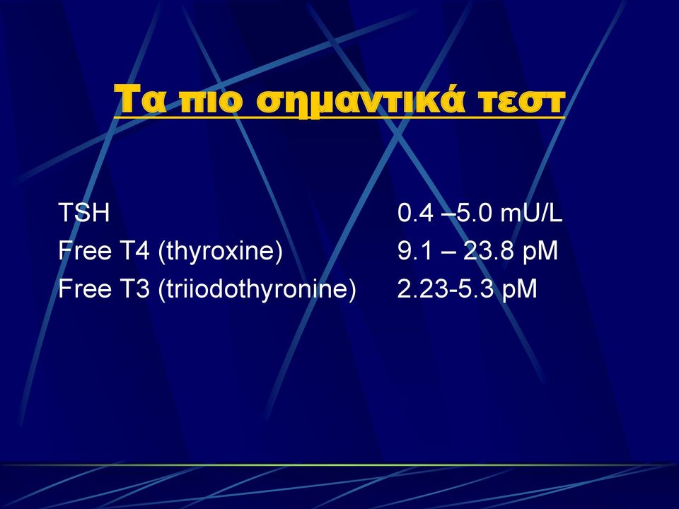 (triiodothyronine) 0.4 5.