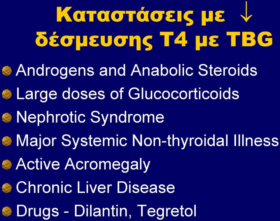 Nephrotic Syndrome Major Systemic Non-thyroidal