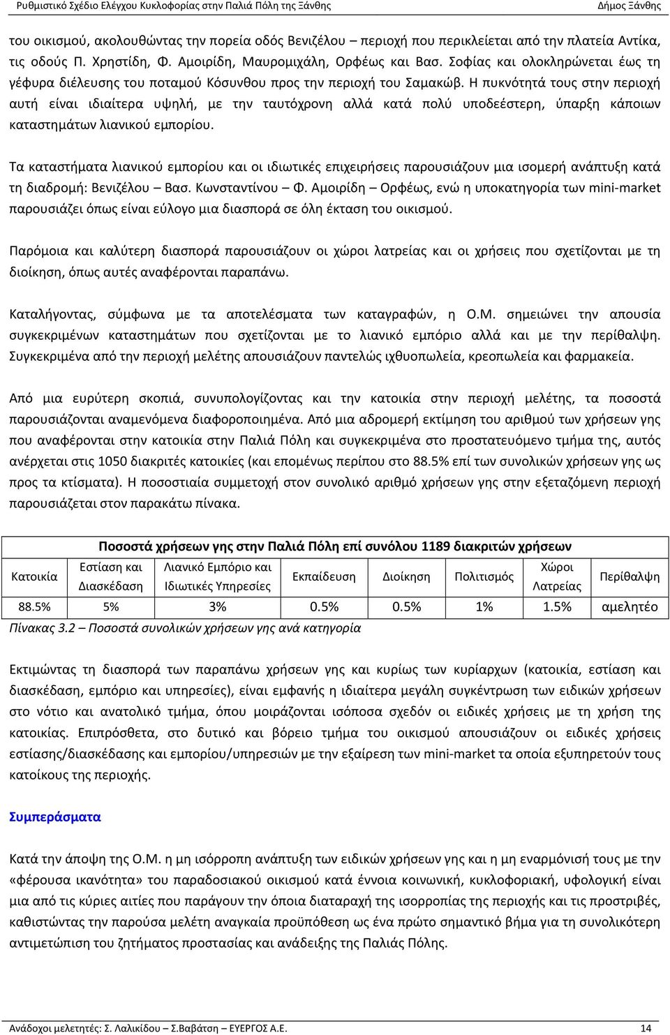 Η πυκνότητά τους στην περιοχή αυτή είναι ιδιαίτερα υψηλή, με την ταυτόχρονη αλλά κατά πολύ υποδεέστερη, ύπαρξη κάποιων καταστημάτων λιανικού εμπορίου.