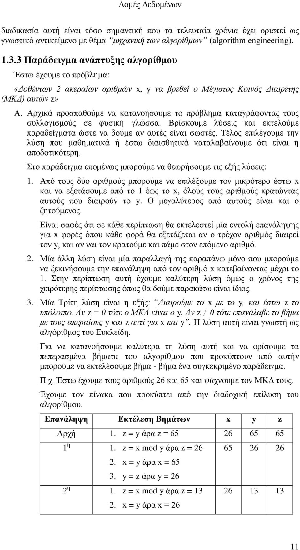 Αρχικά προσπαθούμε να κατανοήσουμε το πρόβλημα καταγράφοντας τους συλλογισμούς σε φυσική γλώσσα. Βρίσκουμε λύσεις και εκτελούμε παραδείγματα ώστε να δούμε αν αυτές είναι σωστές.