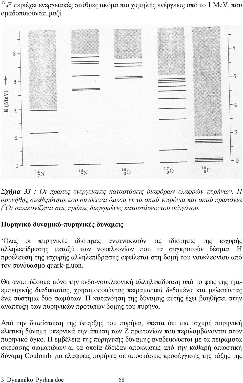 Πυρηνικό δυναμικό-πυρηνικές δυνάμεις Ολες οι πυρηνικές ιδιότητες αντανακλούν τις ιδιότητες της ισχυρής αλληλεπίδρασης μεταξύ των νουκλεονίων που τα συγκρατούν δέσμια.