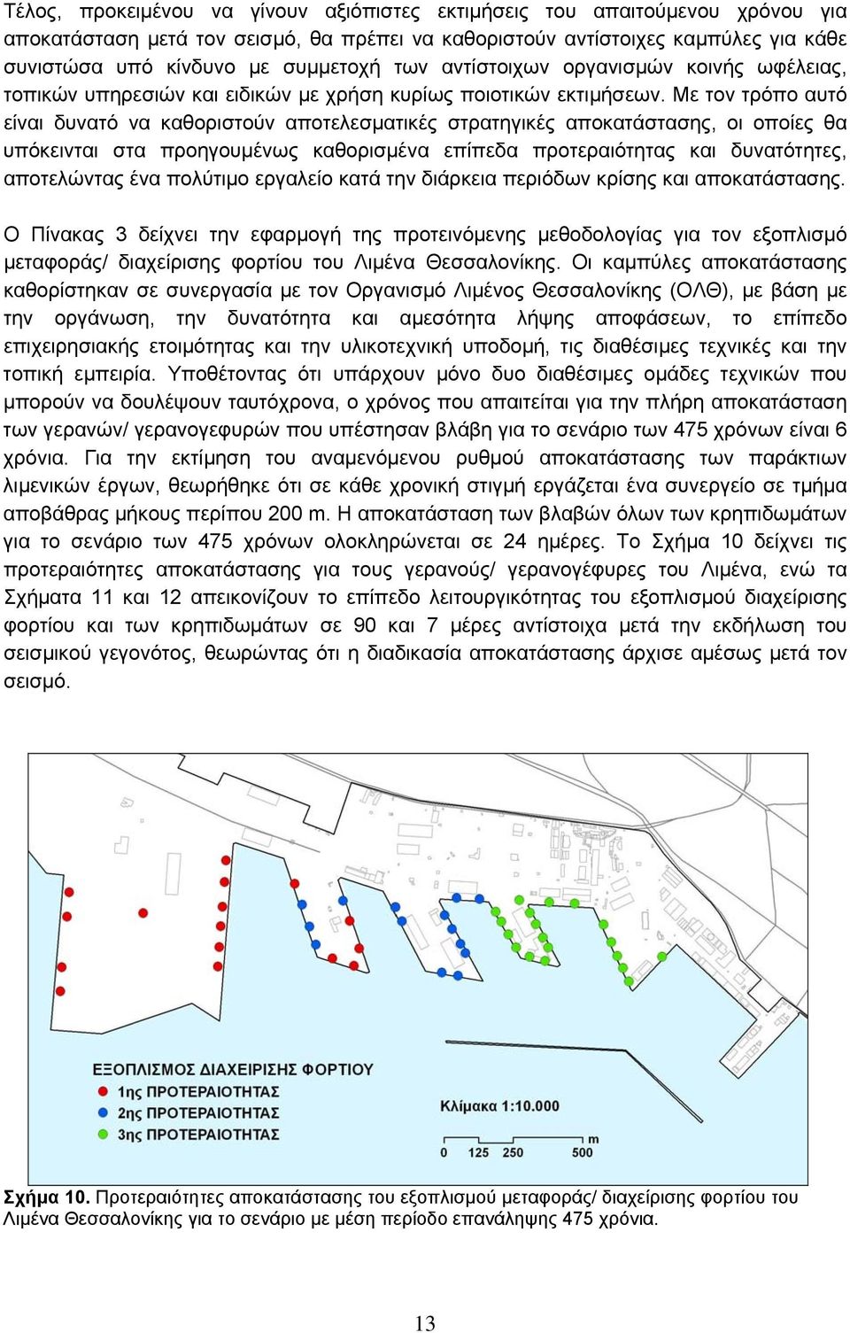 Με τον τρόπο αυτό είναι δυνατό να καθοριστούν αποτελεσματικές στρατηγικές αποκατάστασης, οι οποίες θα υπόκεινται στα προηγουμένως καθορισμένα επίπεδα προτεραιότητας και δυνατότητες, αποτελώντας ένα