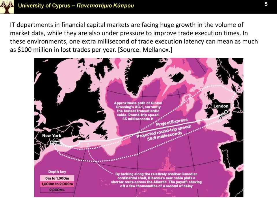 to improve trade execution times.