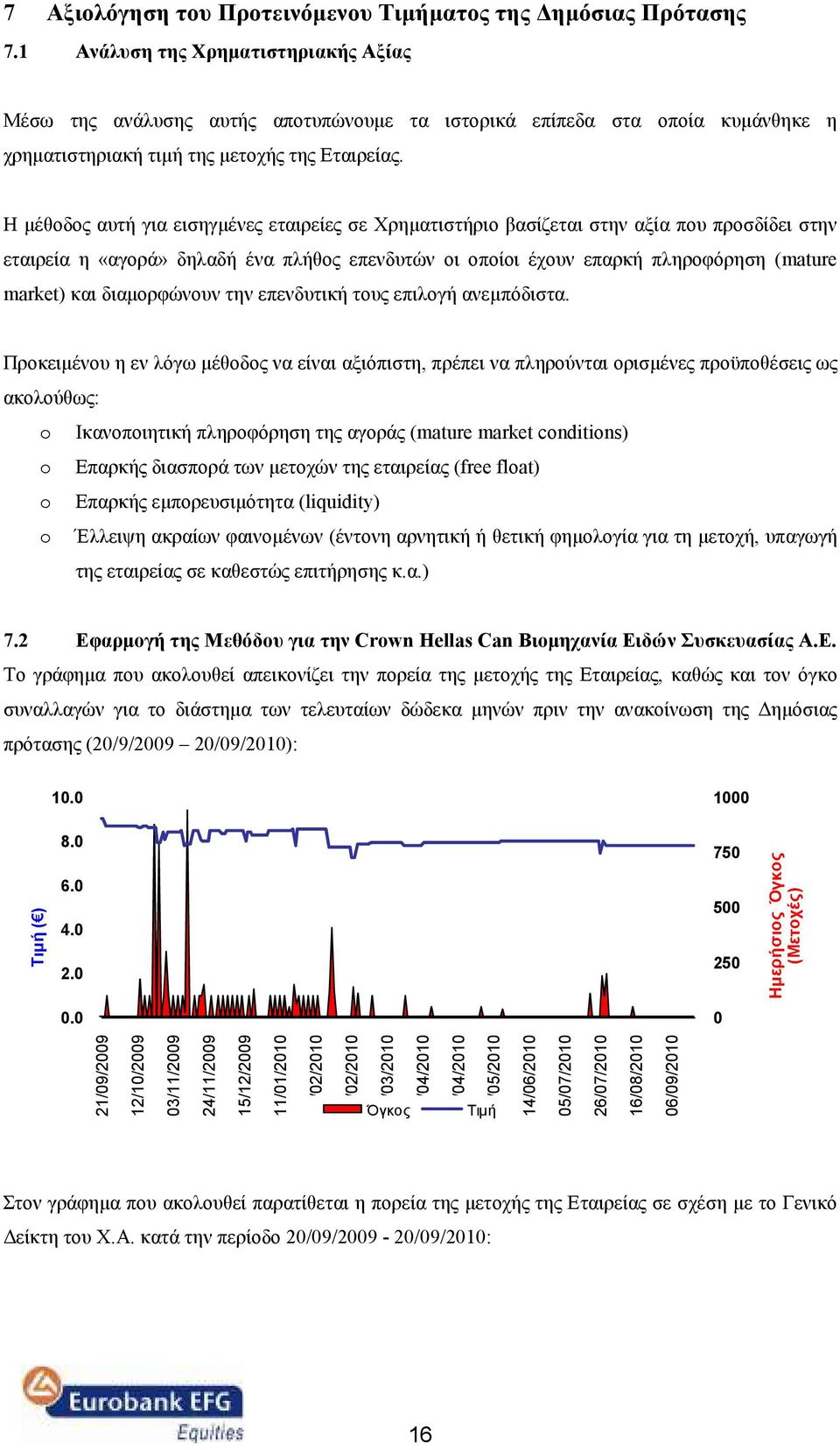 Η µέθοδος αυτή για εισηγµένες εταιρείες σε Χρηµατιστήριο βασίζεται στην αξία που προσδίδει στην εταιρεία η «αγορά» δηλαδή ένα πλήθος επενδυτών οι οποίοι έχουν επαρκή πληροφόρηση (mature market) και