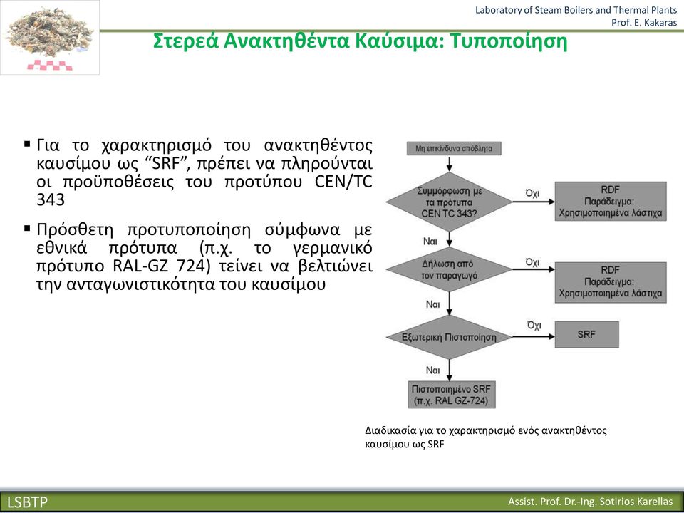 CEN/TC 343 Πρόςκετθ προτυποποίθςθ ςφμφωνα με εκνικά πρότυπα (π.χ.