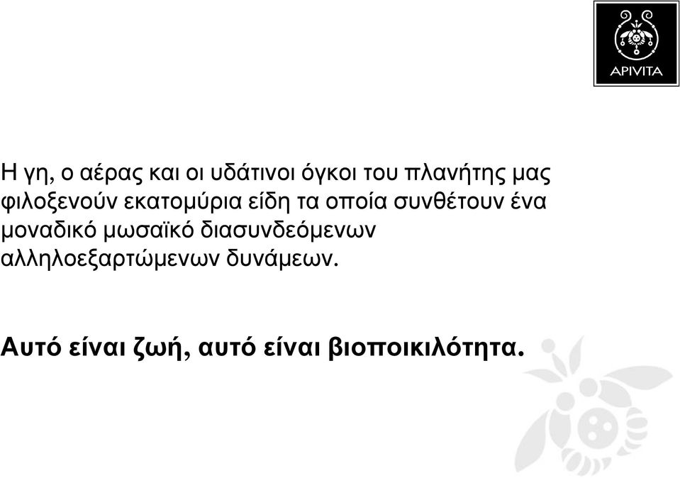 ένα µοναδικό µωσαϊκό διασυνδεόµενων