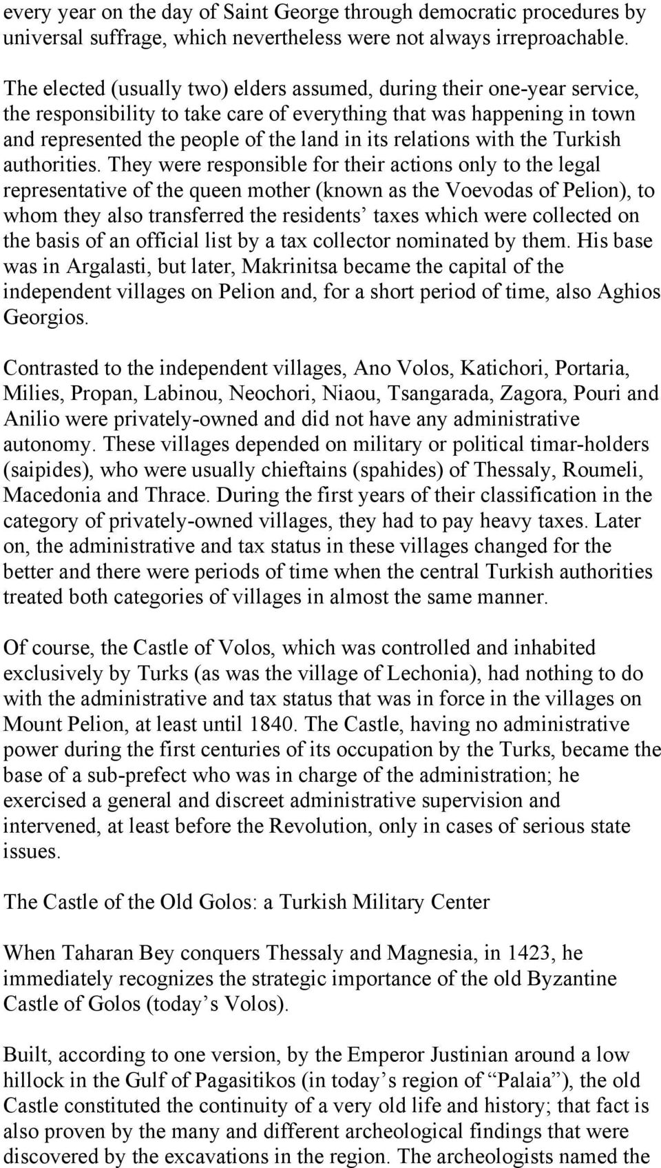 relations with the Turkish authorities.
