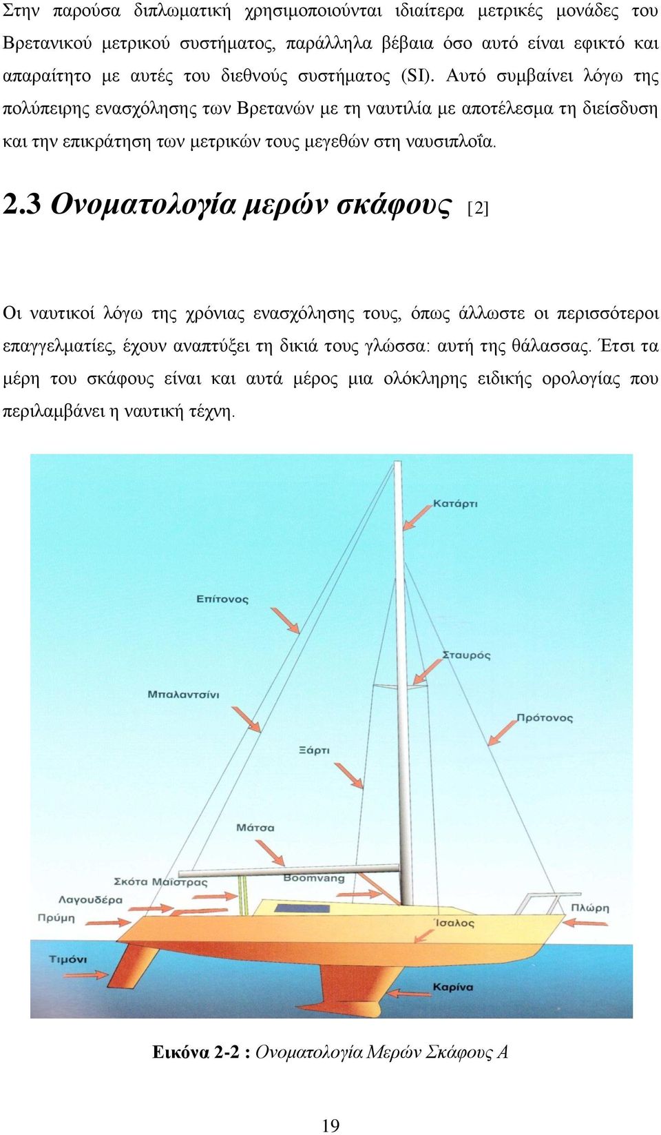 Αυτό συμβαίνει λόγω της πολύπειρης ενασχόλησης των Βρετανών με τη ναυτιλία με αποτέλεσμα τη διείσδυση και την επικράτηση των μετρικών τους μεγεθών στη ναυσιπλοΐα. 2.