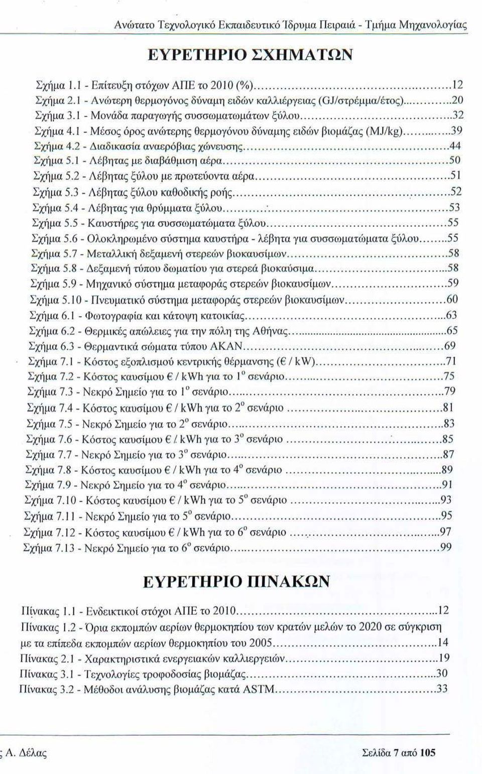 1 - Μέσος όρος ανώτερης θερμογόνου δύναμης ειδών βιομάζας (MJ/kg)....39 Σχήμα 4.2 - Διαδικασία αναερόβιας χώνευσης....44 Σχ1)μα 5.1 - Λέβητας με διαβάθμιση αέρα... 50 Σχ1iμα 5.