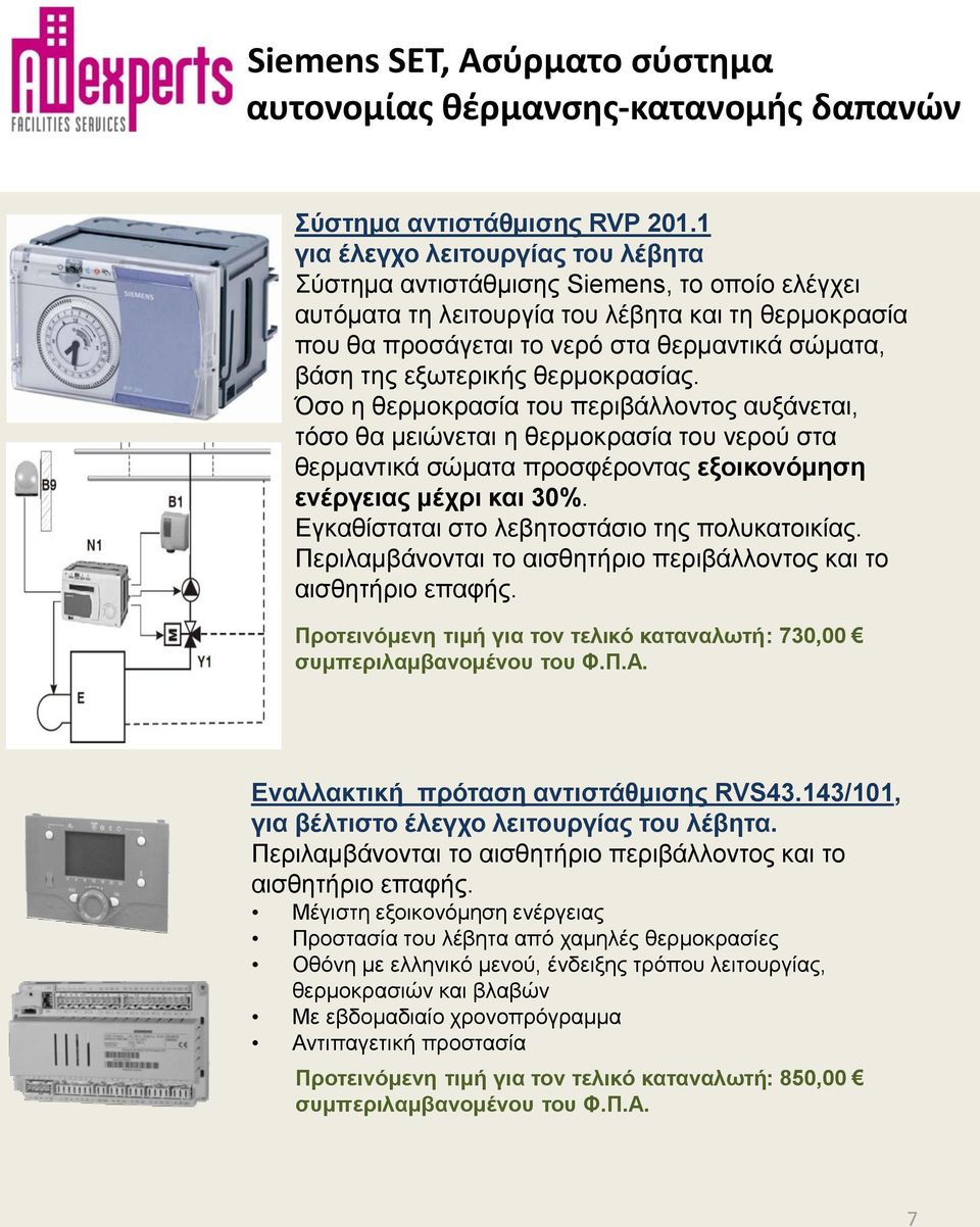 εμσηεξηθήο ζεξκνθξαζίαο. Όζν ε ζεξκνθξαζία ηνπ πεξηβάιινληνο απμάλεηαη, ηόζν ζα κεηώλεηαη ε ζεξκνθξαζία ηνπ λεξνύ ζηα ζεξκαληηθά ζώκαηα πξνζθέξνληαο εμνηθνλόκεζε ελέξγεηαο κέρξη θαη 30%.