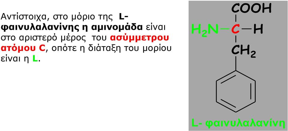 αριστερό μέρος του ασύμμετρου ατόμου,