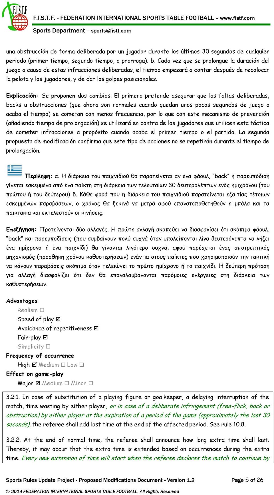 Explicación: Se proponen dos cambios.