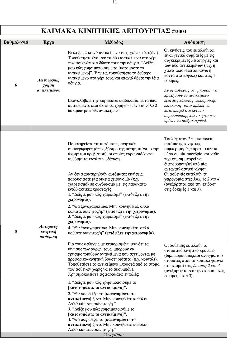 Έπειτα, τοποθετήστε το δεύτερο αντικείμενο στο χέρι τους και επαναλάβετε την ίδια οδηγία.