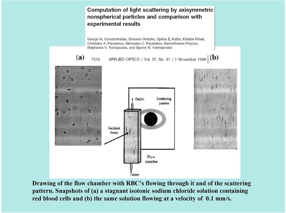 Snapshots of (a) a stagnant isotonic sodium chloride