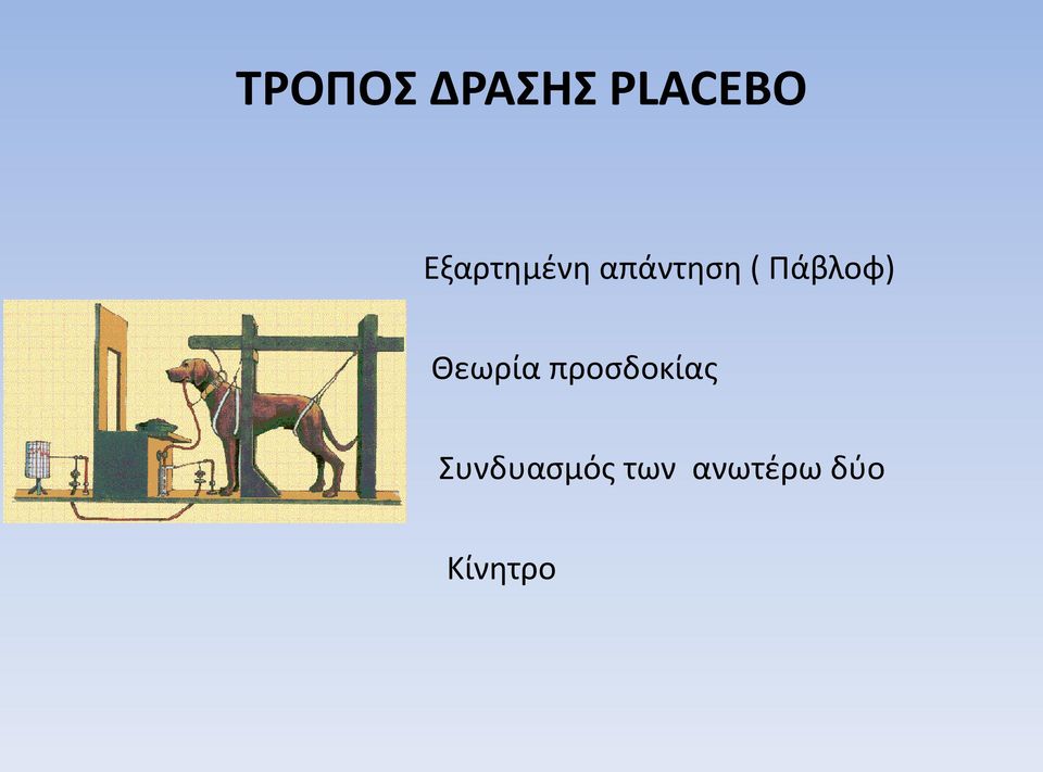 Πάβλοφ) Θεωρία προσδοκίας