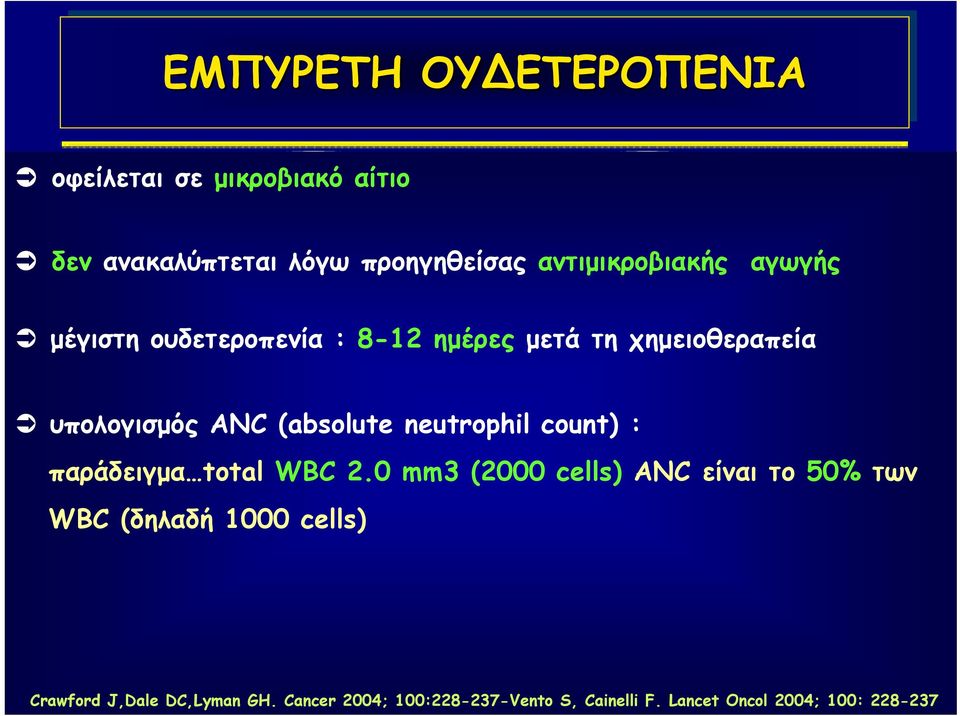 παράδειγμα total Μικροβιολογικά WBC 2.