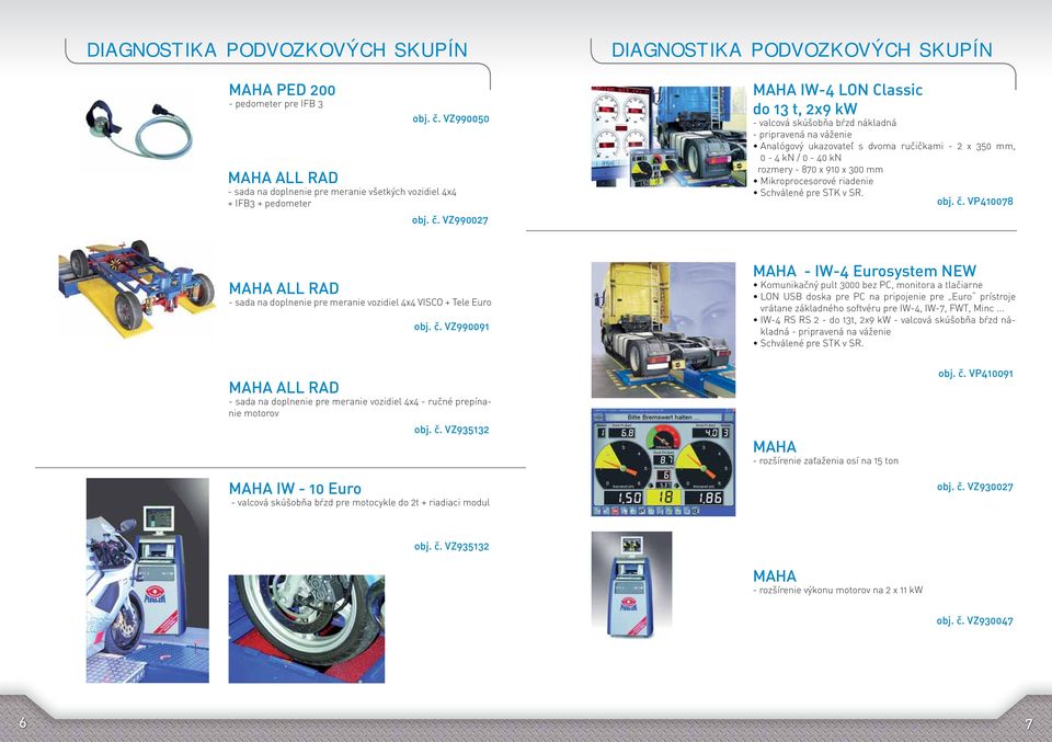 VZ990027 DIAGNOSTIKA PODVOZKOVÝCH SKUPÍN IW-4 LON Classic do 13 t, 2x9 kw - valcová skúšobňa bŕzd nákladná - pripravená na váženie Analógový ukazovateľ s dvoma ručičkami - 2 x 350 mm, 0-4 kn / 0-40