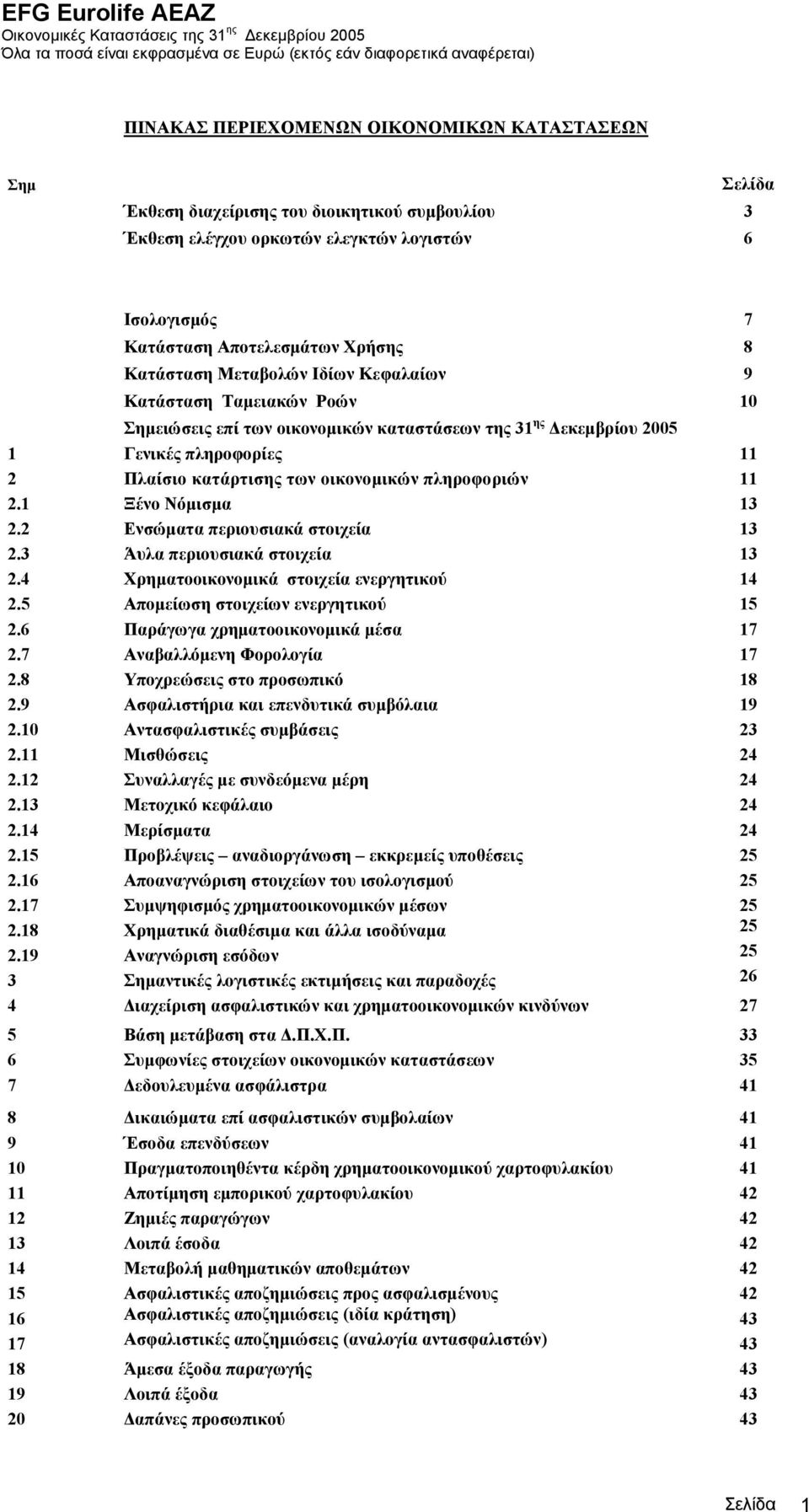 1 Γενικές πληροφορίες 11 2 Πλαίσιο κατάρτισης των οικονοµικών πληροφοριών 11 2.1 Ξένο Νόµισµα 13 2.2 Ενσώµατα περιουσιακά στοιχεία 13 2.3 Άυλα περιουσιακά στοιχεία 13 2.