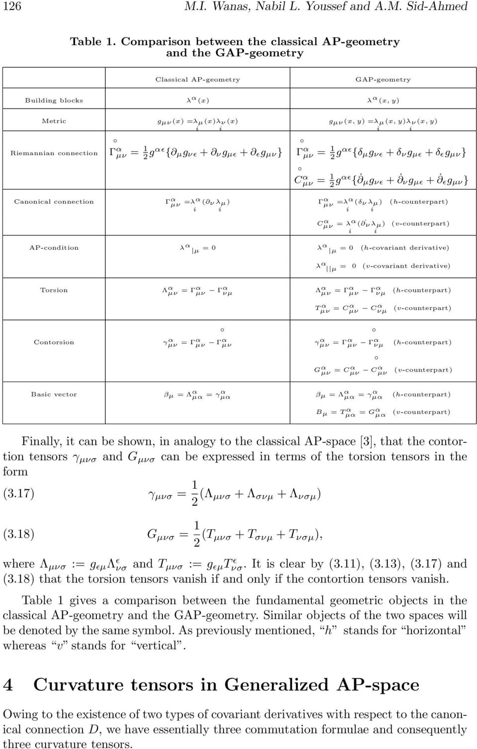 cnnectn Γ α µν = 1 2 gαɛ { µ g νɛ + ν g µɛ + ɛ g µν } Γ α µν = 1 2 gαɛ {δ µ g νɛ + δ ν g µɛ + δ ɛ g µν } C α µν = 1 2 gαɛ { µg νɛ + νg µɛ + ɛg µν} Canncal cnnectn Γ α µν = λ α ( ν λµ) Γ α µν = λ α