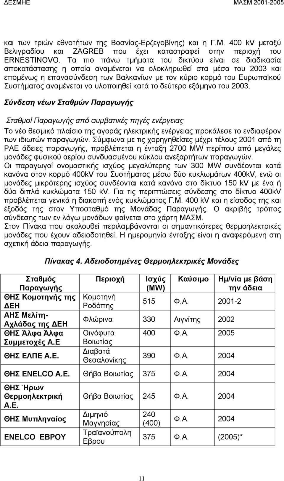 Συστήµατος αναµένεται να υλοποιηθεί κατά το δεύτερο εξάµηνο του 2003.