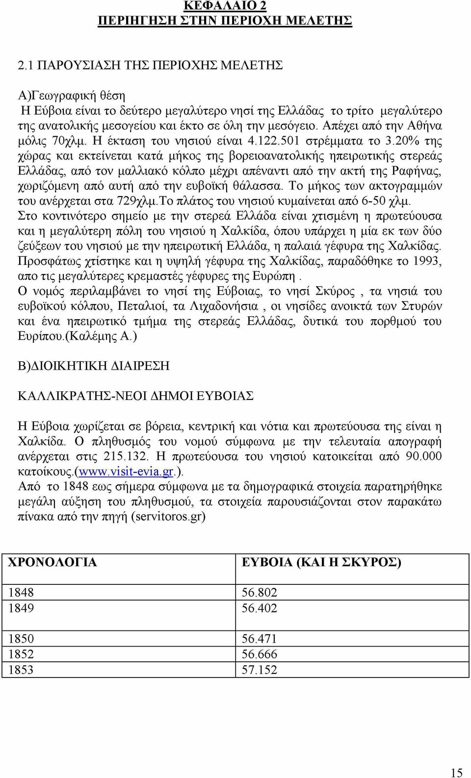 Απέχει από την Αθήνα μόλις 70χλμ. Η έκταση του νησιού είναι 4.122.501 στρέμματα το 3.