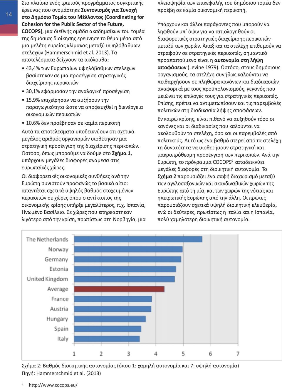 Τα αποτελέσματα δείχνουν τα ακόλουθα: 43,4% των Ευρωπαίων υψηλόβαθμων στελεχών βασίστηκαν σε μια προσέγγιση στρατηγικής διαχείρισης περικοπών 30,1% εφάρμοσαν την αναλογική προσέγγιση 15,9%